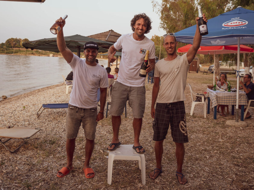 2. místo Jan Krutil, 1. místo Míra Hořejší, 3. místo Roman Chrást